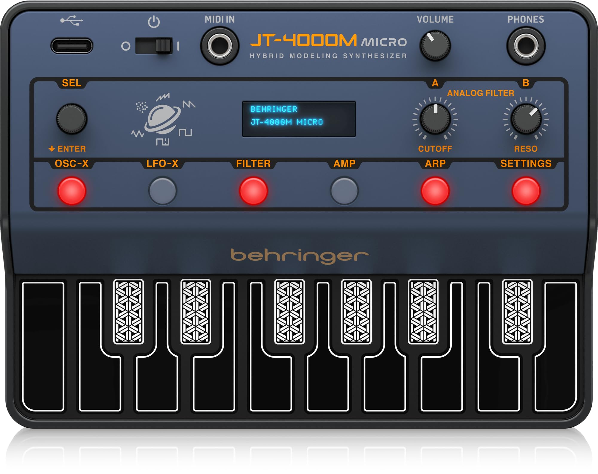 Behringer JT-4000M MICRO ベリンガー シンセサイザー Behringer JT-4000M MICRO Portable Keyboard Synthesizer - Mini